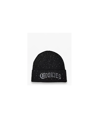 Cookies Rhinestone Black Beanie