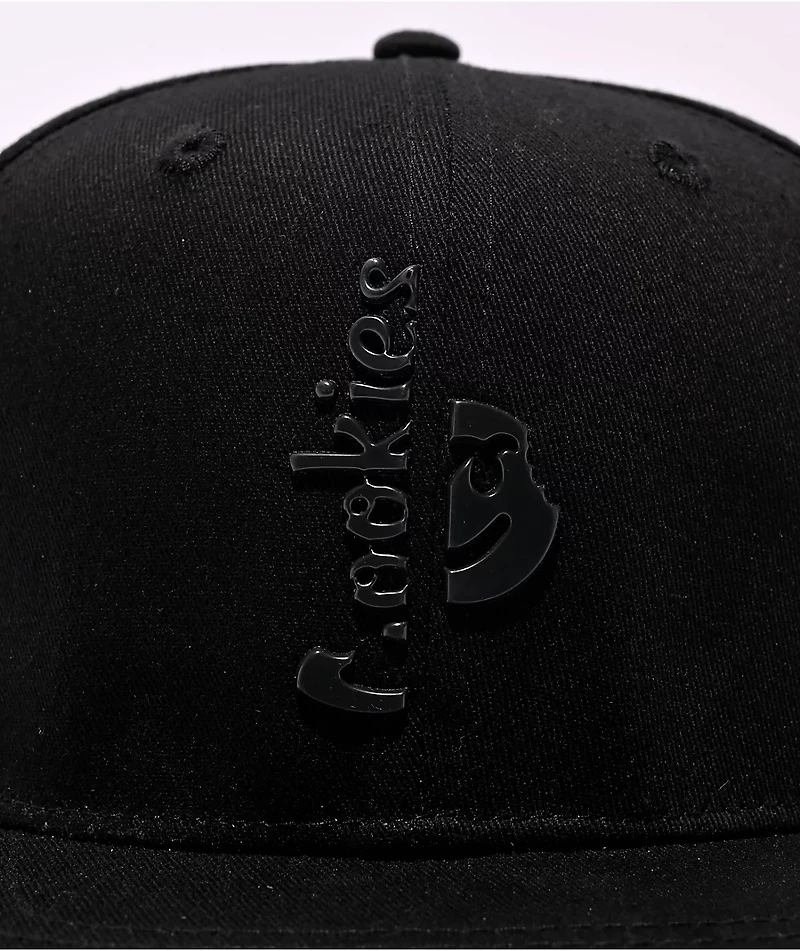 Cookies Searchlight Black Snapback Hat