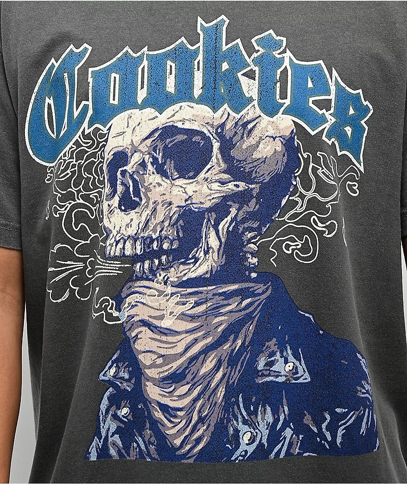 Cookies Skulled Black Wash T-Shirt