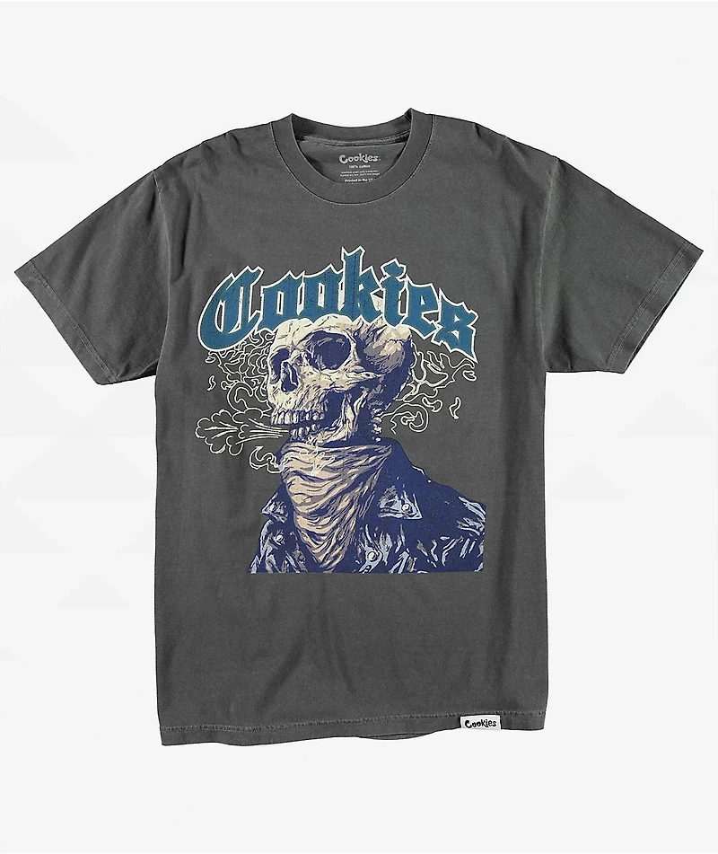 Cookies Skulled Black Wash T-Shirt