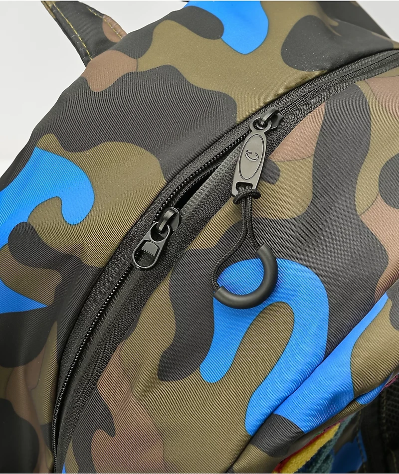 Cookies Smell Proof Blue Camo Bungee Backpack