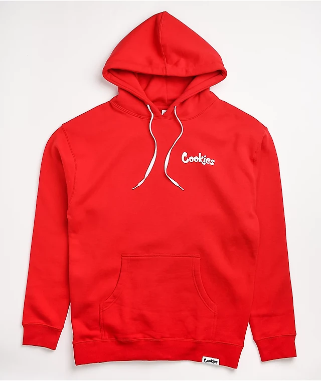 Cookies Smoke With Us Red Hoodie at Hamilton Place in