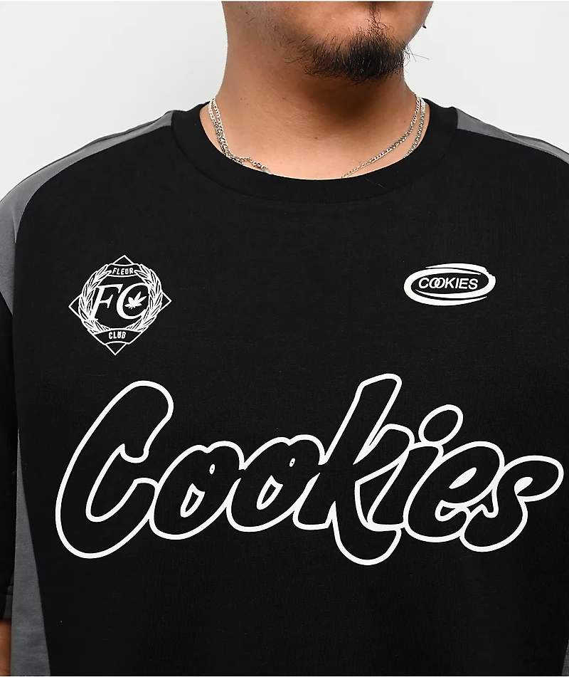 Cookies Stadium Club Black & Grey Soccer Jersey