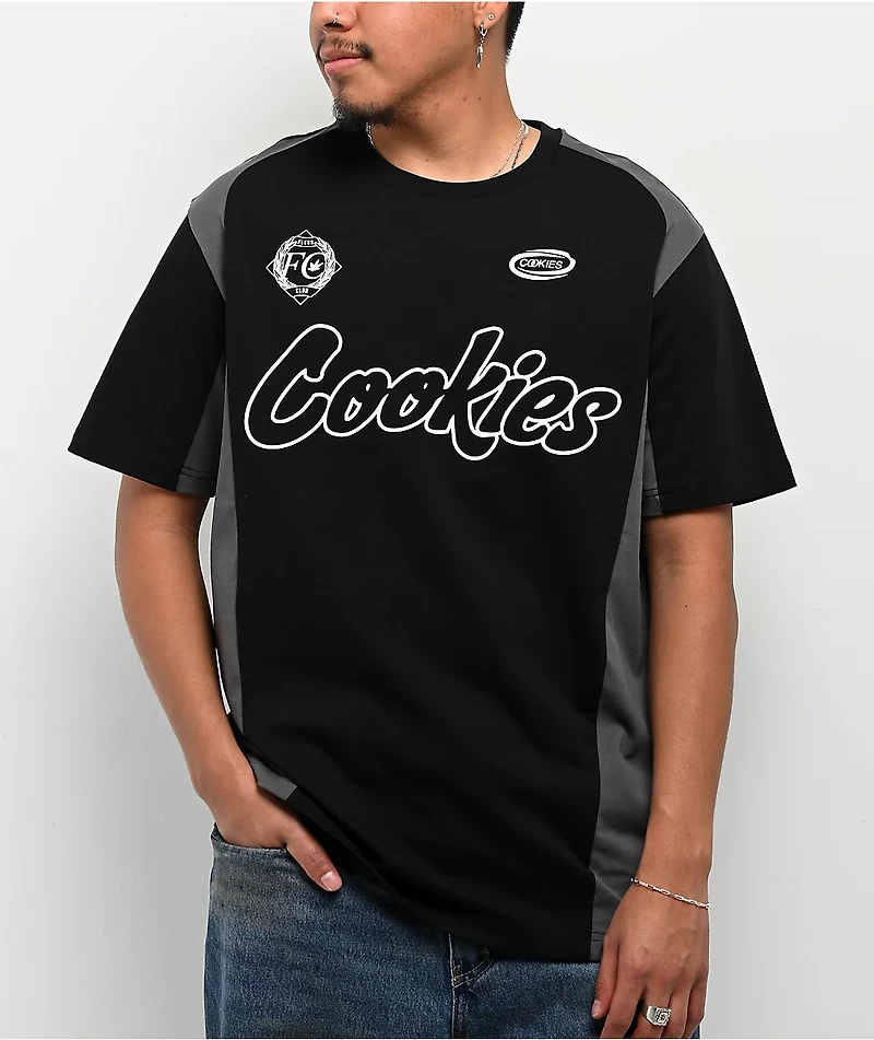 Cookies Stadium Club Black & Grey Soccer Jersey