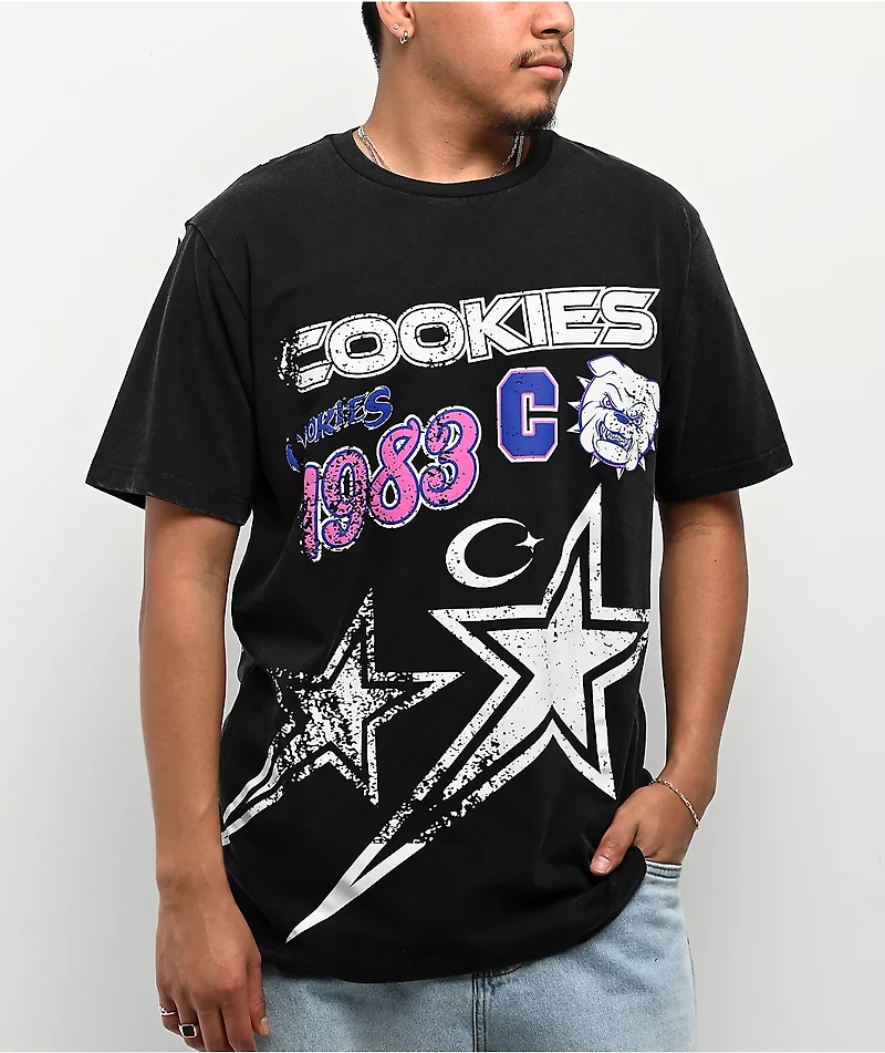 Cookies Star Power Black Knit T-Shirt