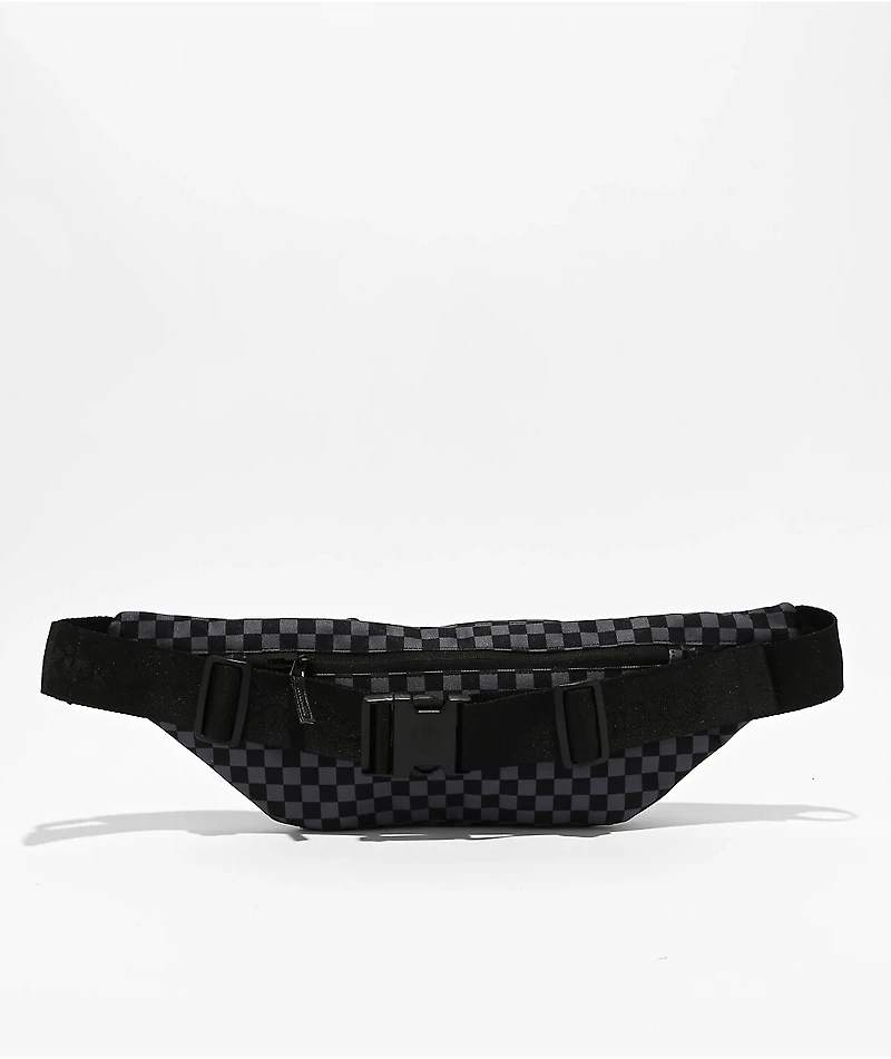 Cookies Throwin Bands Parker Black & Grey Checkerboard Fanny Pack