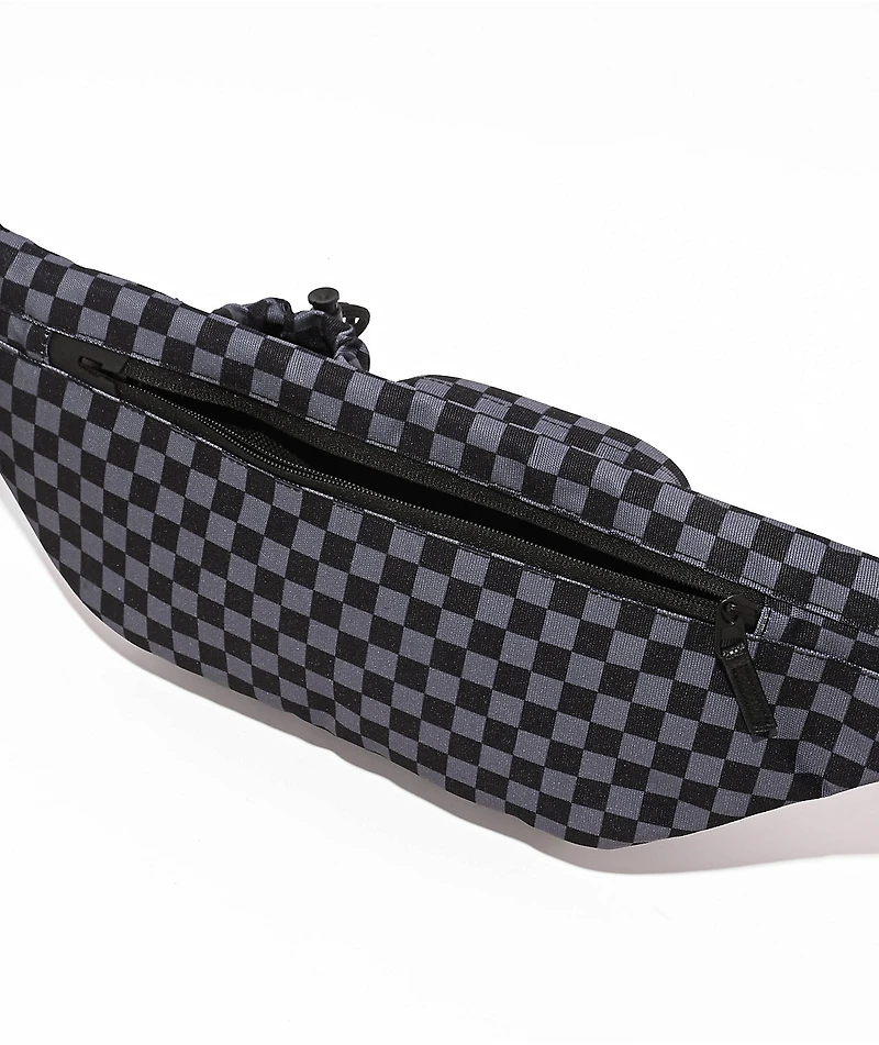 Cookies Throwin Bands Parker Black & Grey Checkerboard Fanny Pack