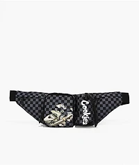 Cookies Throwin Bands Parker Black & Grey Checkerboard Fanny Pack
