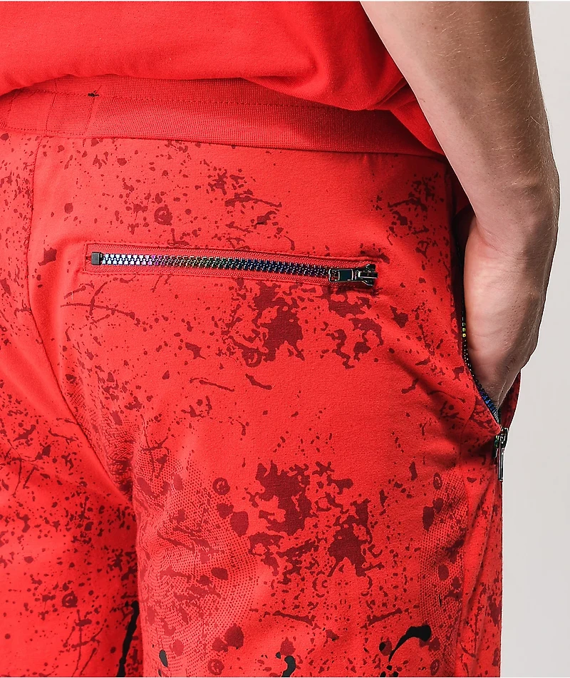Cookies Trinidad Red Sweat Shorts