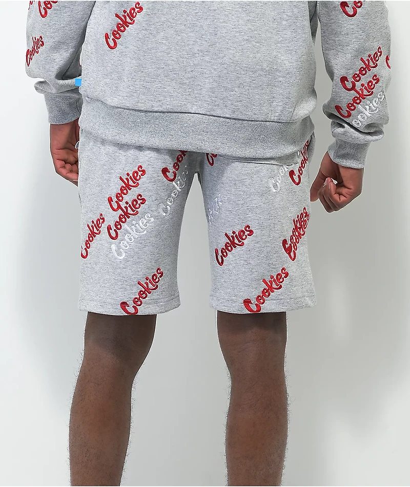 Cookies Triple Beam Grey Sweat Shorts