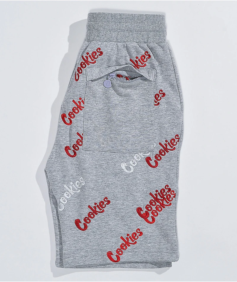 Cookies Triple Beam Grey Sweat Shorts