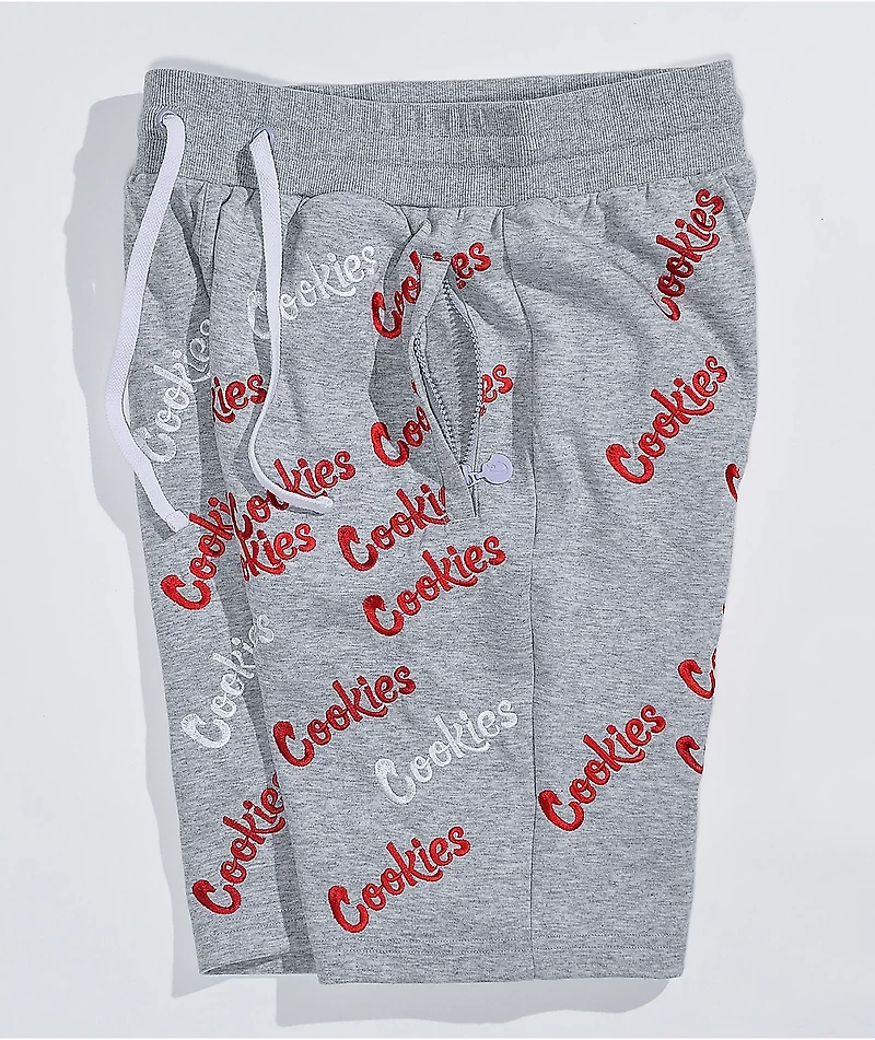 Cookies Triple Beam Grey Sweat Shorts