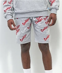 Cookies Triple Beam Grey Sweat Shorts
