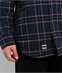 Cookies Triumph Navy Blue Flannel Shirt