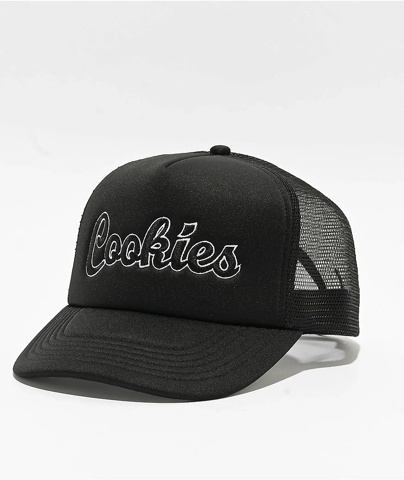 Cookies University Black Trucker Hat