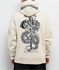 Cookies World On Fire Natural Hoodie