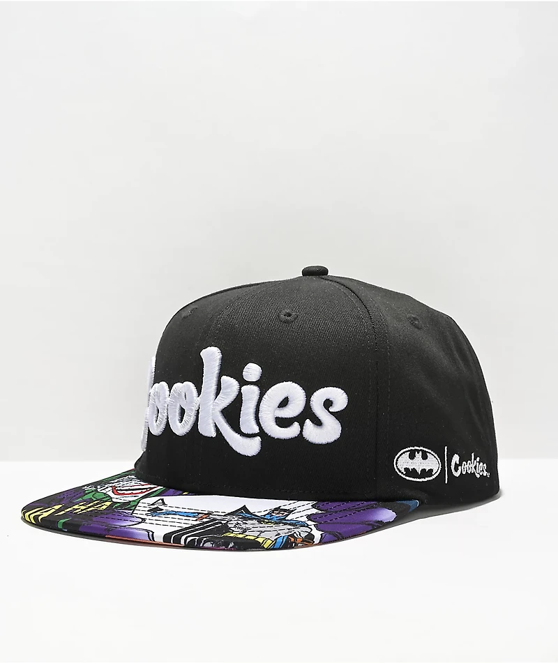 Cookies x Batman Collage Black Snapback Hat