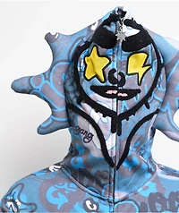 Cookies x Glo Gang AOP Grey & Blue Zip Hoodie
