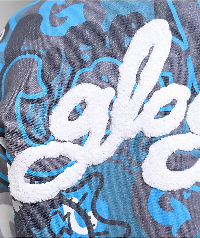 Cookies x Glo Gang AOP Grey & Blue Zip Hoodie