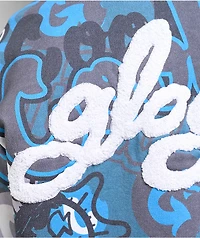 Cookies x Glo Gang AOP Grey & Blue Zip Hoodie