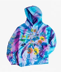 Cookies x Grateful Dead Spiral Bears Blue Tie Dye Hoodie