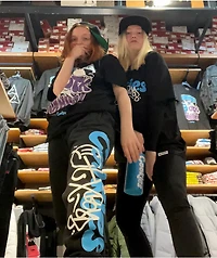 Cookies x OTX BOYZ Graffiti Paint Black Sweatpants
