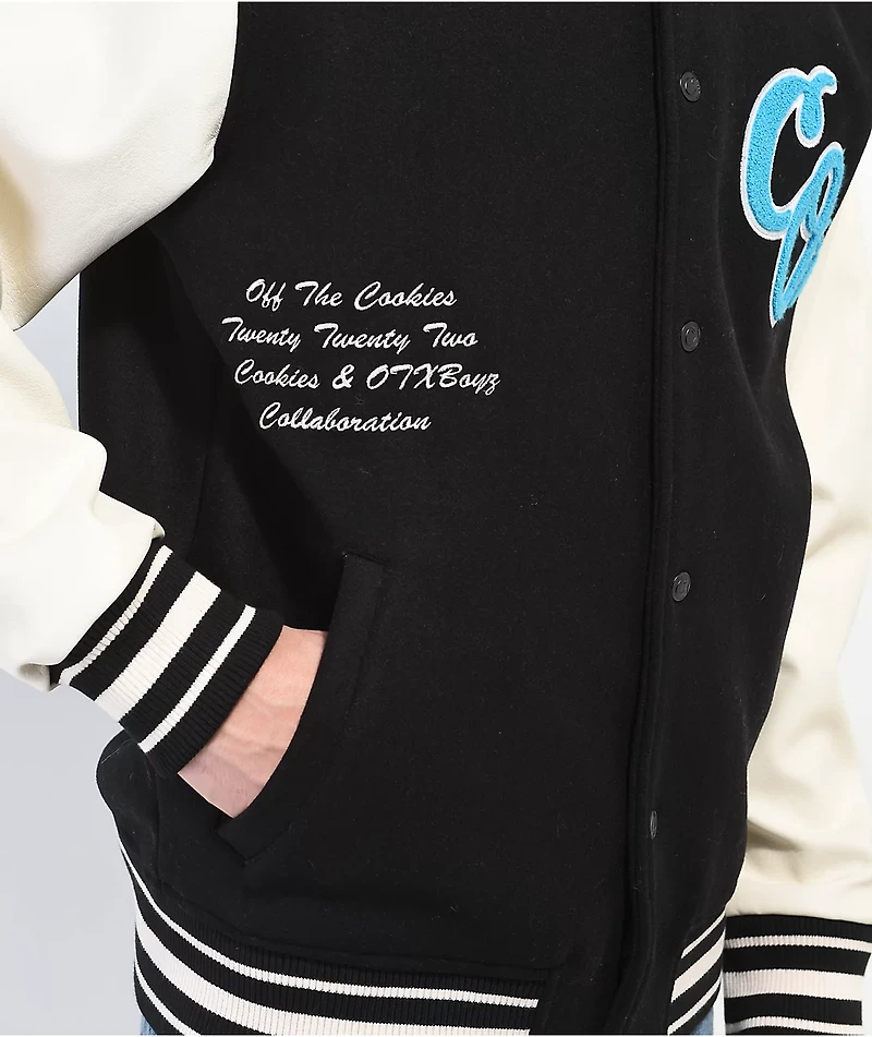 Cookies x OTXBOYZ Black Letterman Jacket