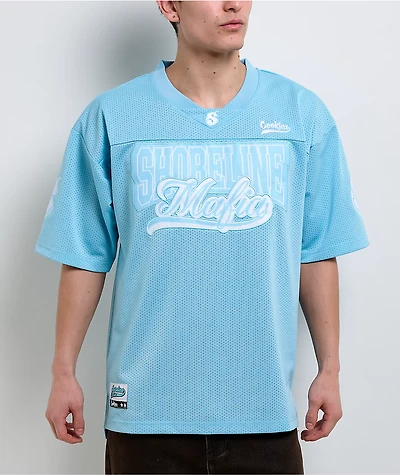 Cookies x Shoreline Mafia Baby Blue Football Jersey