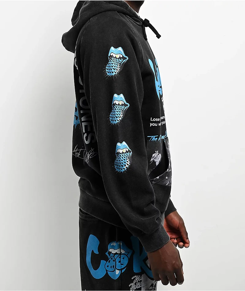 Cookies x The Rolling Stones Arch Black Wash Hoodie