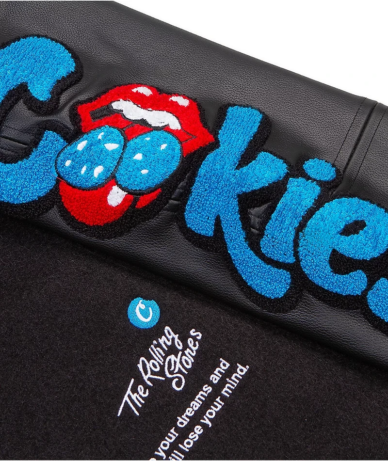 Cookies x The Rolling Stones Letterman Black Varsity Jacket