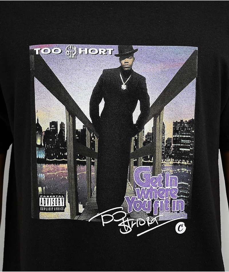 Cookies x Too Short Get In Black T-Shirt
