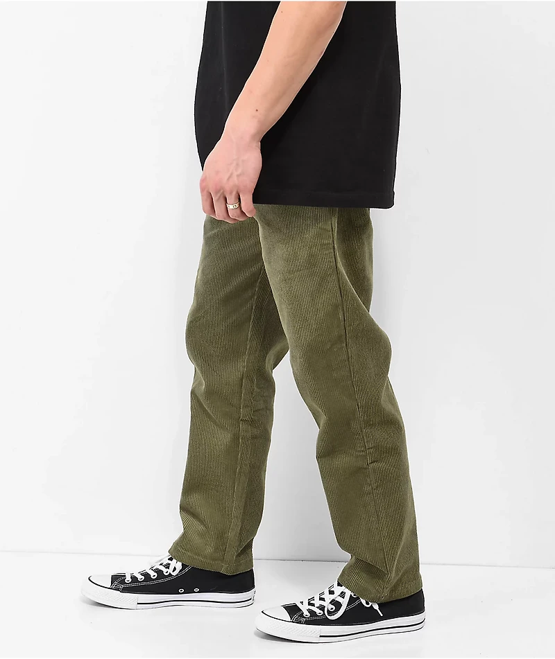 Cookman Khaki Green Corduroy Chef Pants