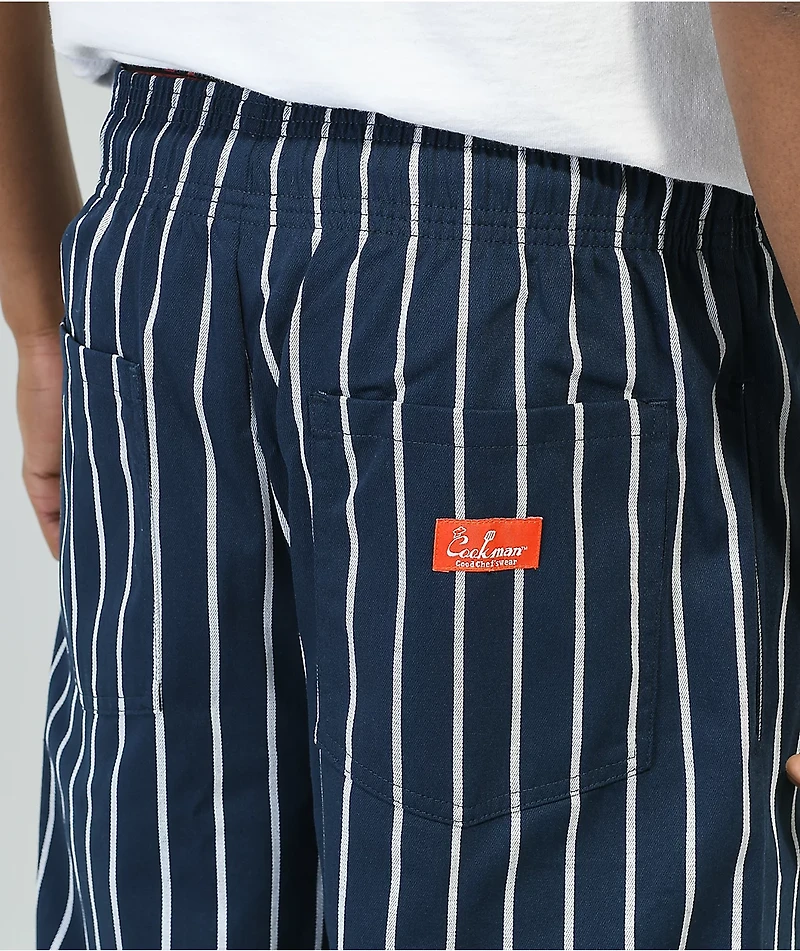 Cookman Navy Stripe Wide Chef Pants