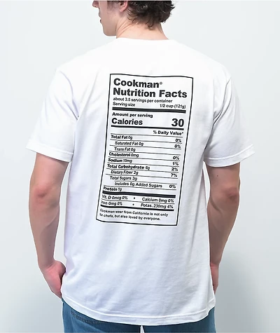 Cookman Nutrition Facts White T-Shirt