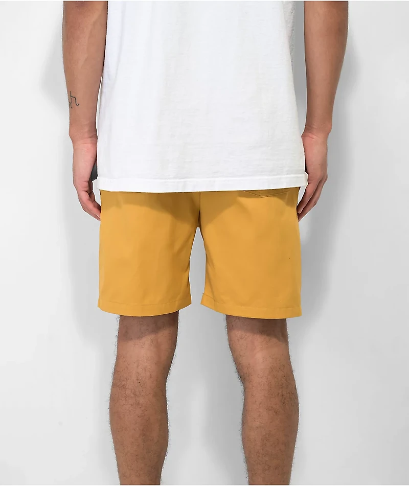 Cookman Solid Mustard Shorts