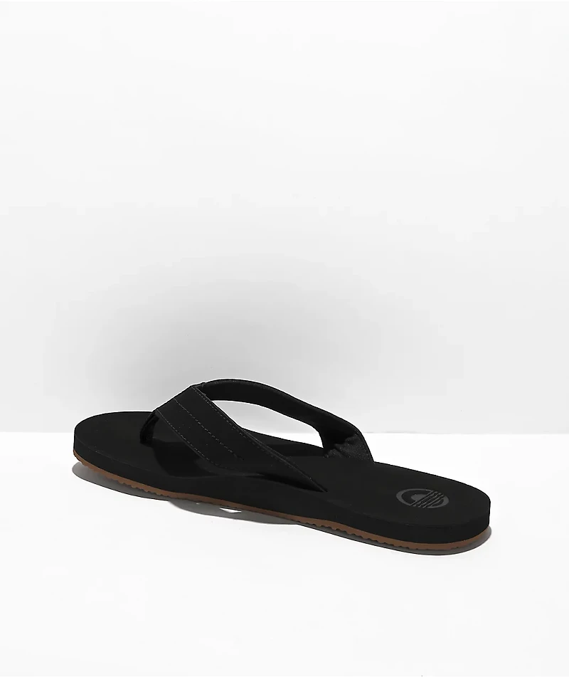 Cords Grains Black Sandals