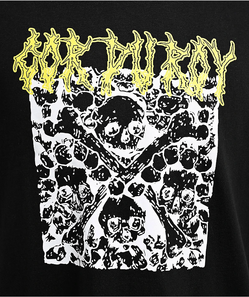 Corduroy Catacombs Black T-Shirt