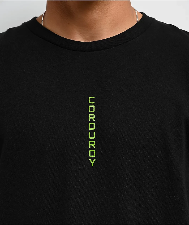 Corduroy Neo Black T-Shirt