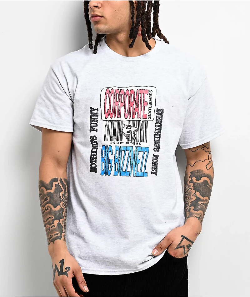 Corporate 9-5 Grey T-Shirt