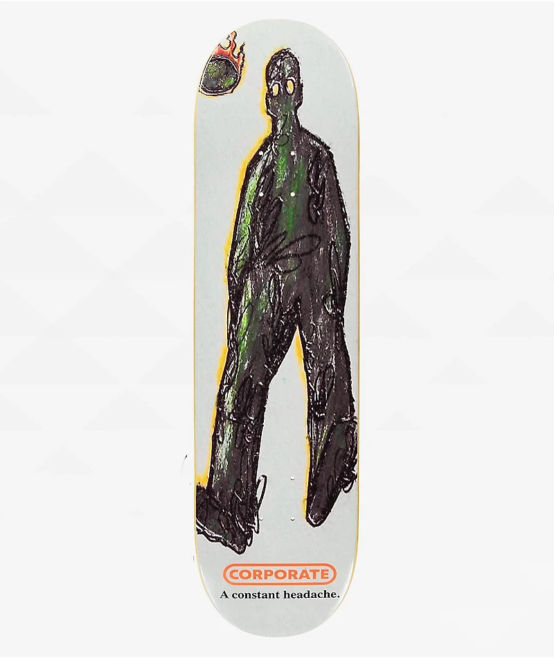 Corporate Burning Man 8.5" Skateboard Deck