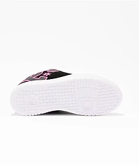Court Graffik Black & Hot Pink Platform Skate Shoes