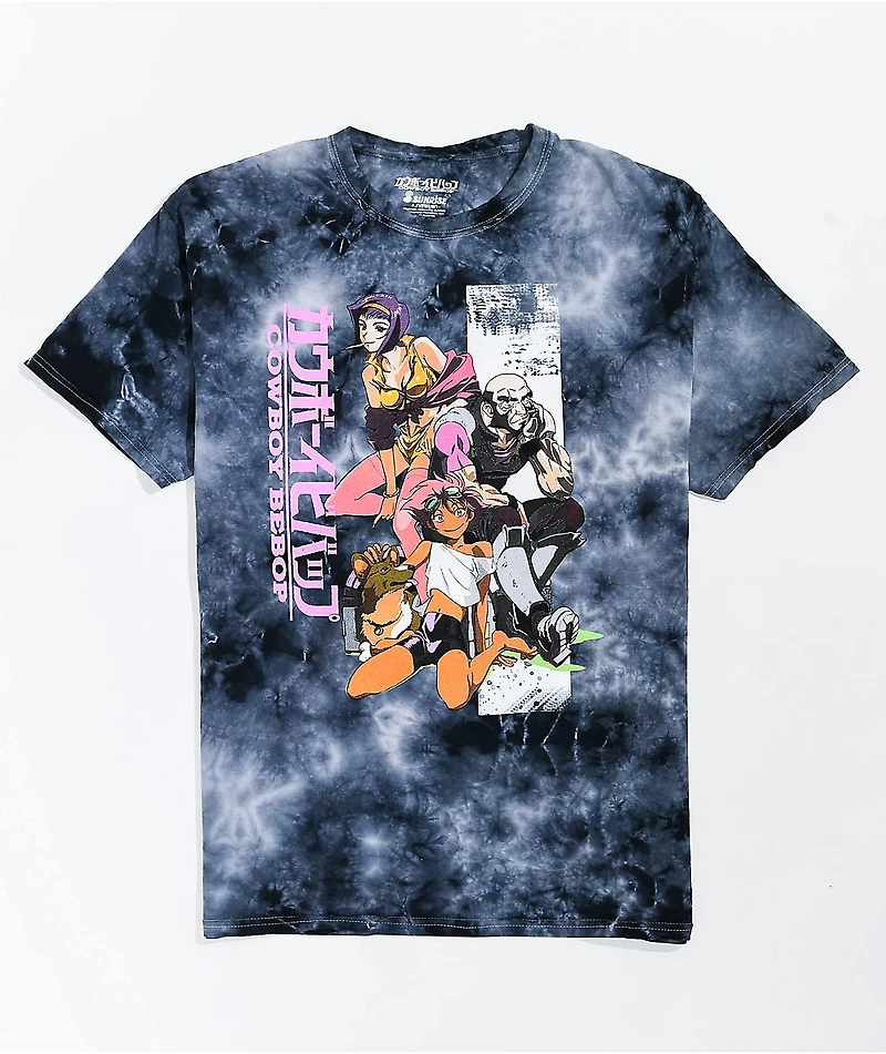 Cowboy Bebop Crew Black Tie Dye T-Shirt