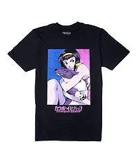 Cowboy Bebop Faye & Ein Black T-Shirt