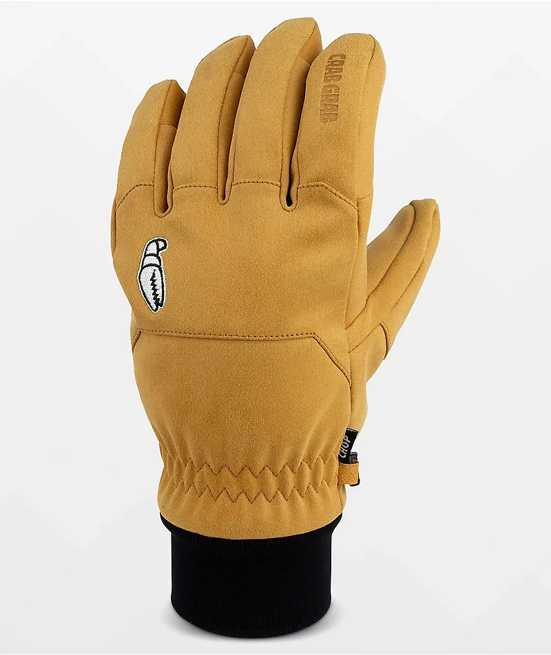 Crab Grab Chop Tan Snow Gloves