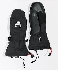 Crab Grab Cinch Black 15K Snowboard Mittens