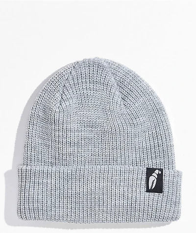 Crab Grab Claw Label Heather Grey Beanie