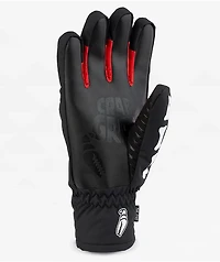 Crab Grab Five Bones 15K Black & White Snow Gloves