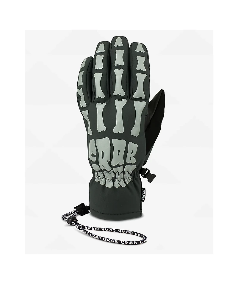 Crab Grab Five Bones Reflective 15K Snowboard Gloves