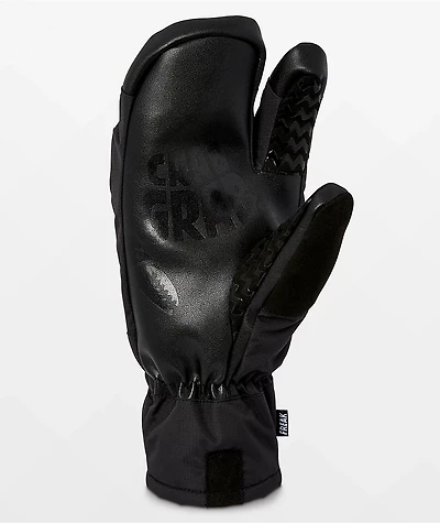 Crab Grab Freak Trigger Black 15K Snowboard Mittens
