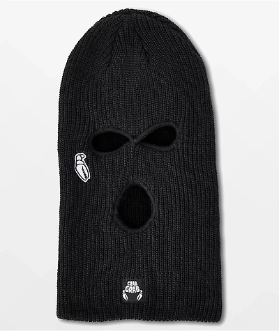 Crab Grab Goon Mask Black Balaclava